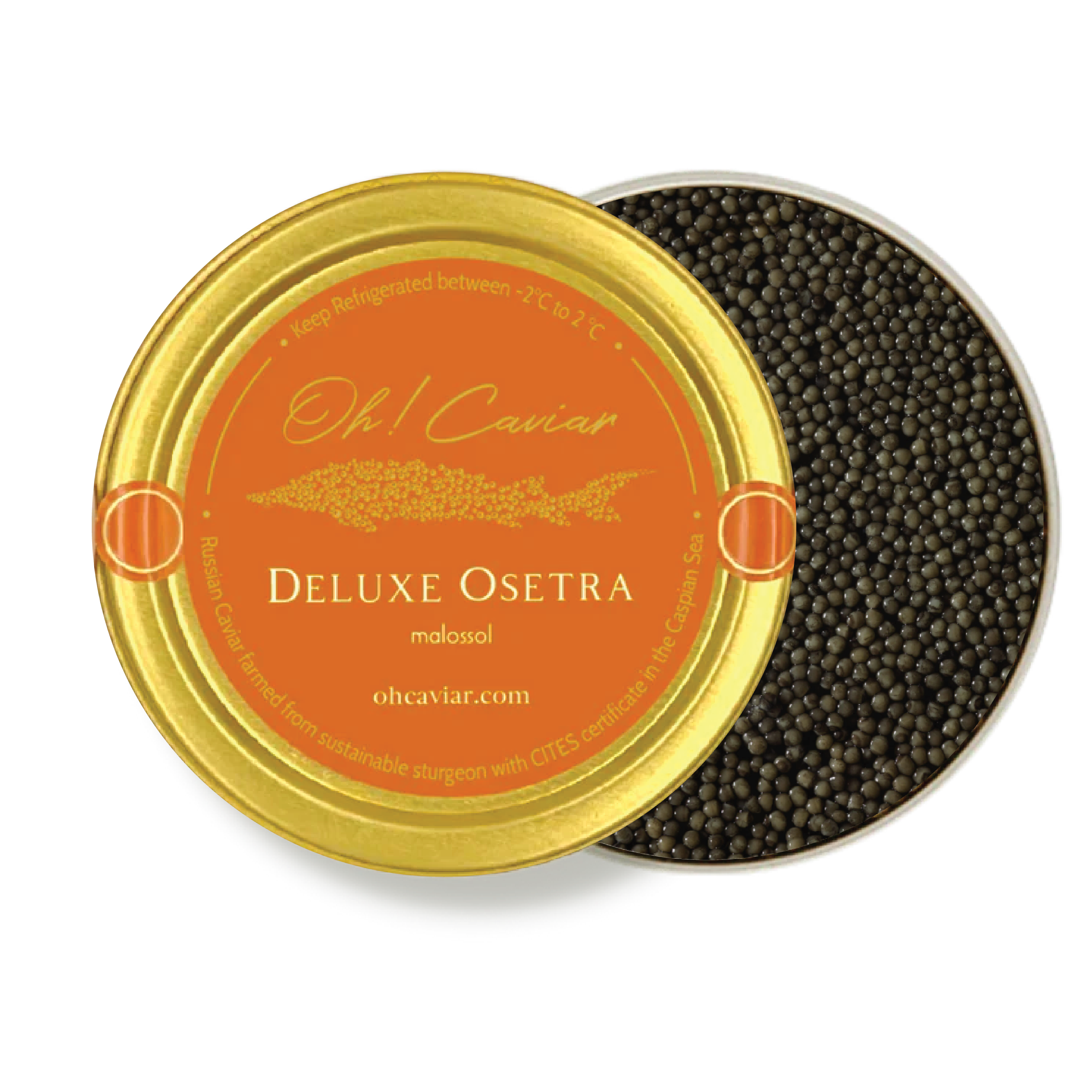 Deluxe Osetra Caviar | Oh! Caviar - Authentic Russian Caviar in Hong Kong